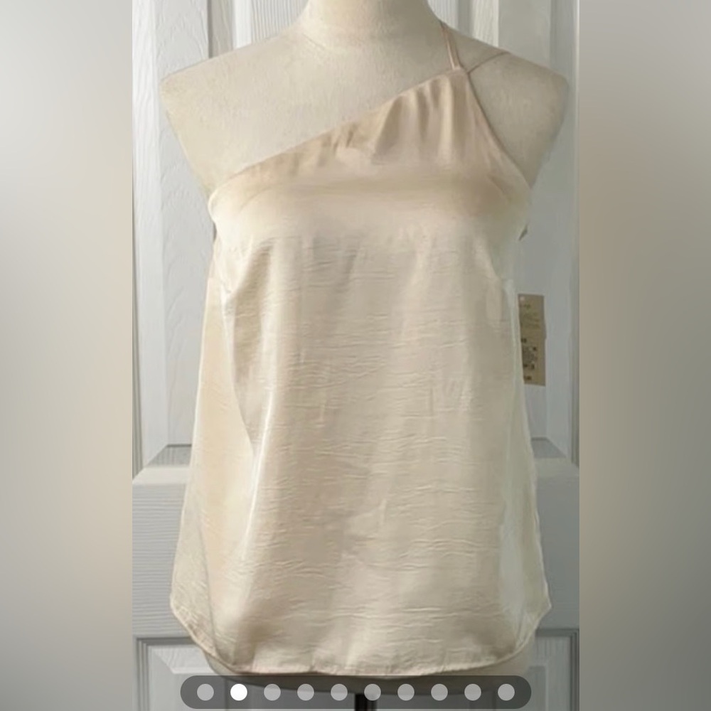 a new day Cream One-Shoulder Satin Camisole
